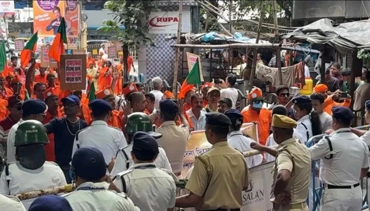 কলকাতায় ফের বাংলাদেশ উপ-হাইকমিশন ঘেরাওয়ের চেষ্টা